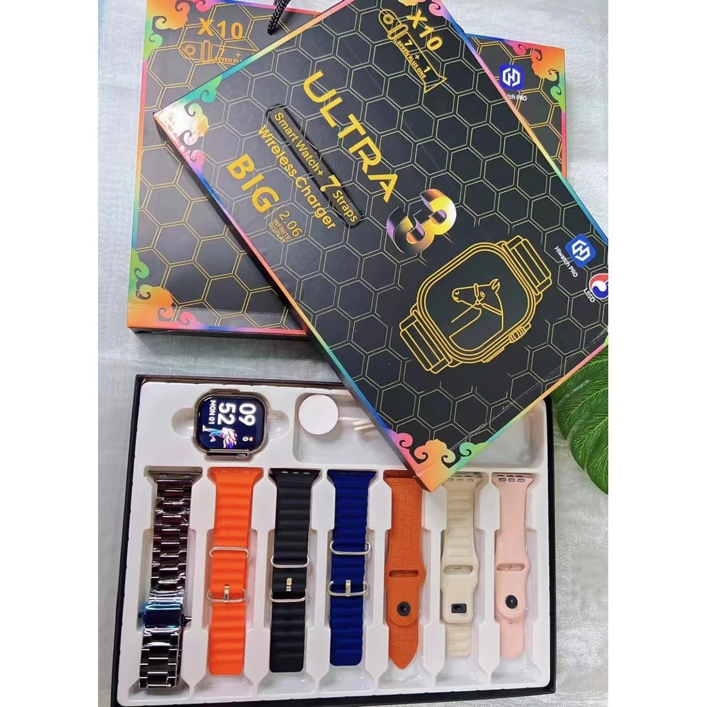 SMART WATCH X10 ULTRA 7 PULSOS Y PROTECTOR
