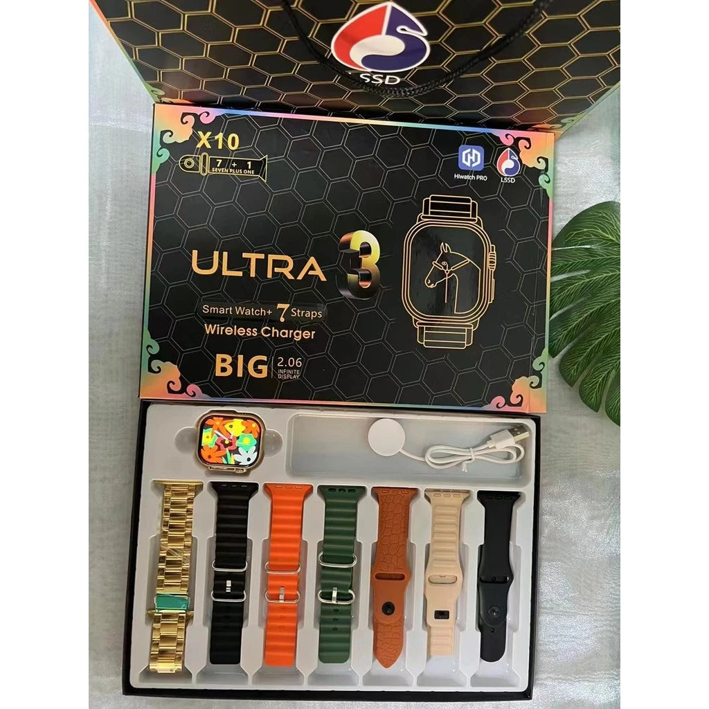 SMART WATCH X10 ULTRA 7 PULSOS Y PROTECTOR