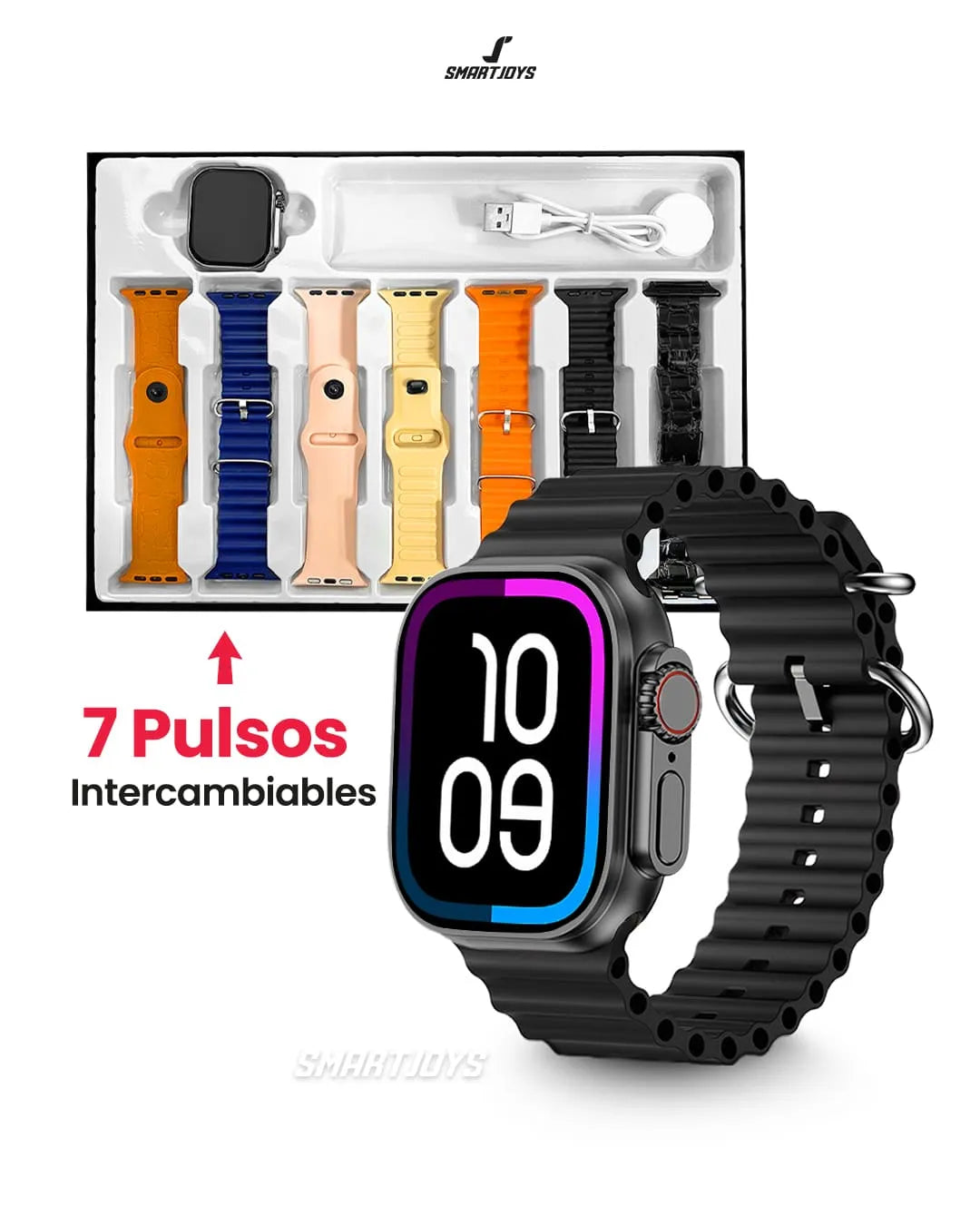 SMART WATCH X10 ULTRA 7 PULSOS Y PROTECTOR